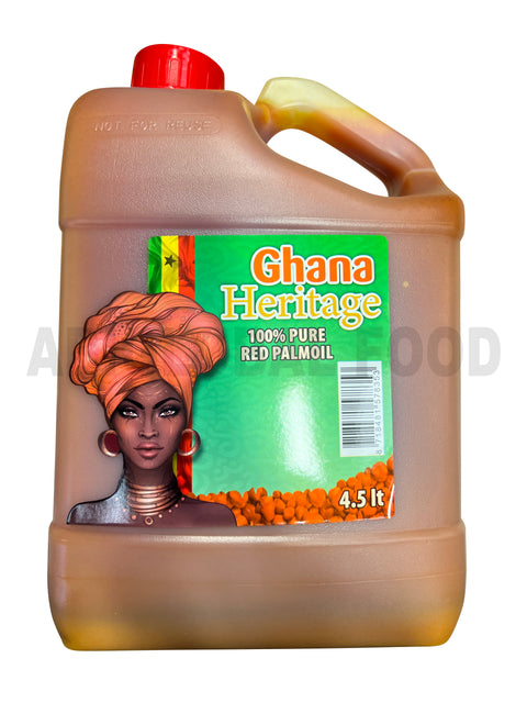 Ghana Heritage 100% Pure Red Palm Oil - 4.5 LTR