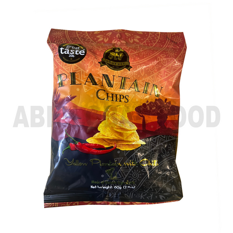 Olu Olu Plantain Chips Spicy Yellow Plantain