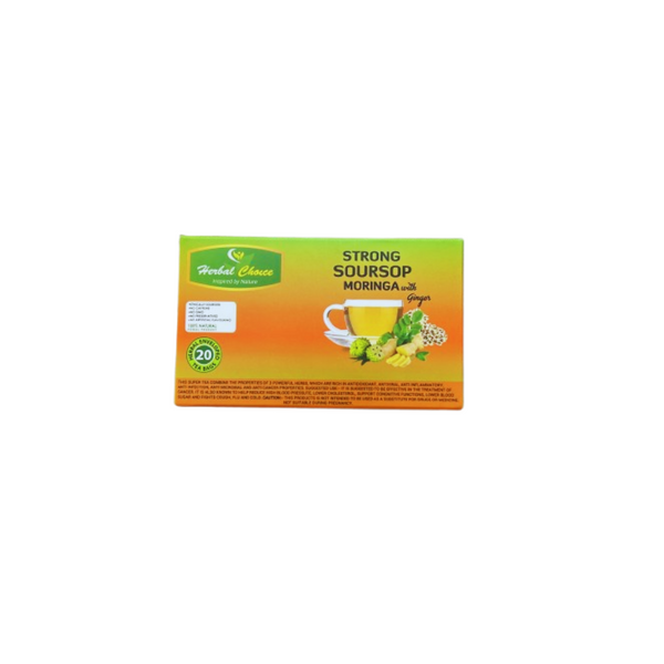 Herbal Choice Strong Soursop Moringa with GINGER Tea