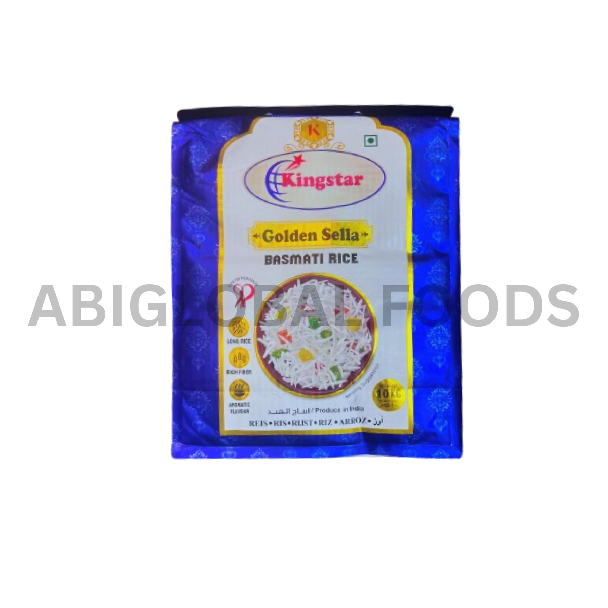 KINGSTAR GOLDEN SELLA BASMATI RICE 10KG – ABIGLOBAL FOODS ONLINE LTD