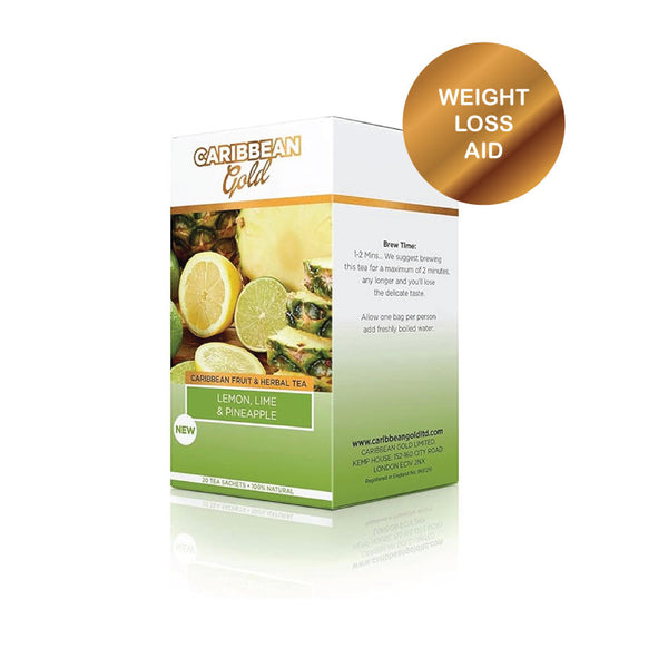 Caribbean Gold Fruit and Herbal Teas (lemon, lime & pineapple)