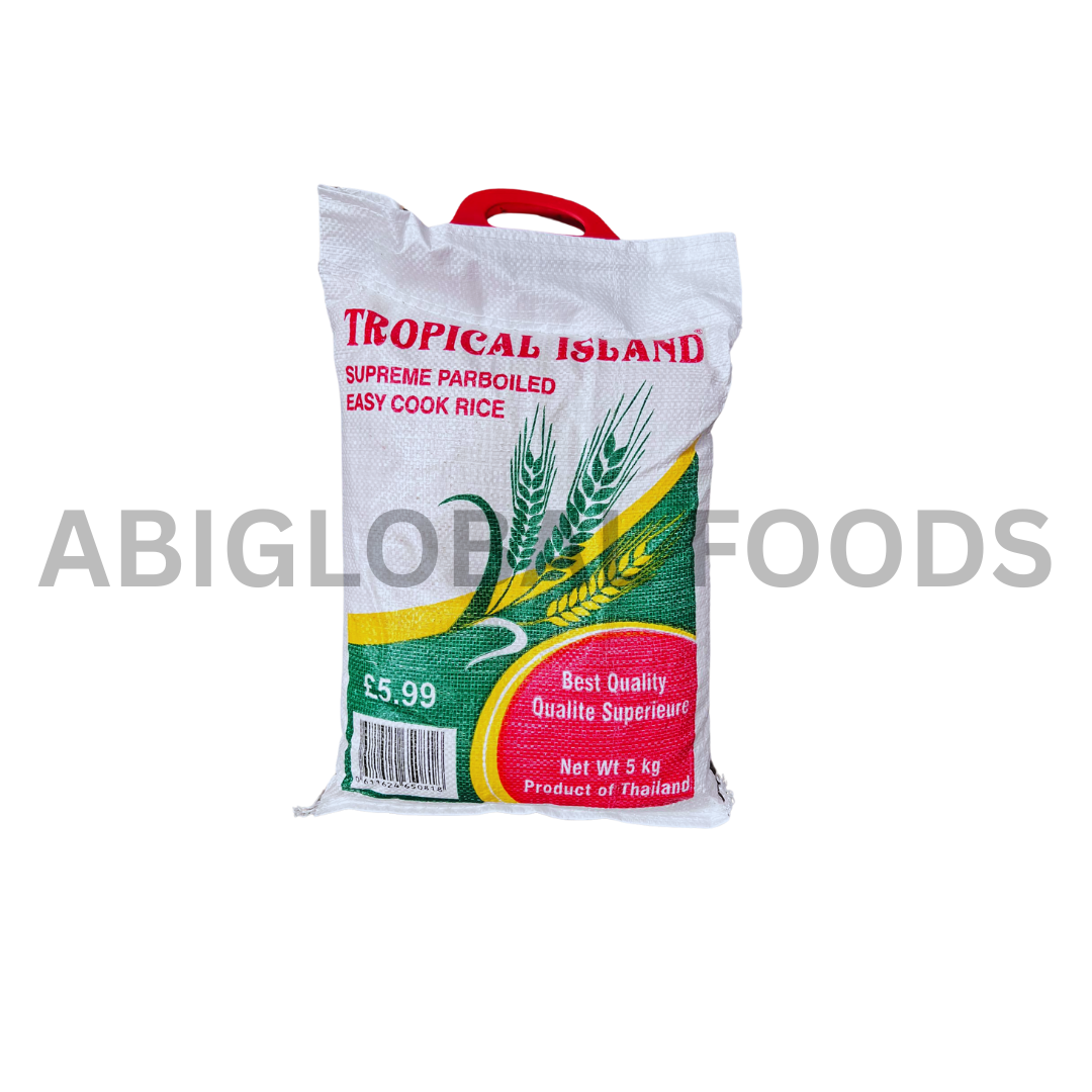Tropical Island Supreme Parboiled Easy Cook Rice 5KG – ABIGLOBAL FOODS ...