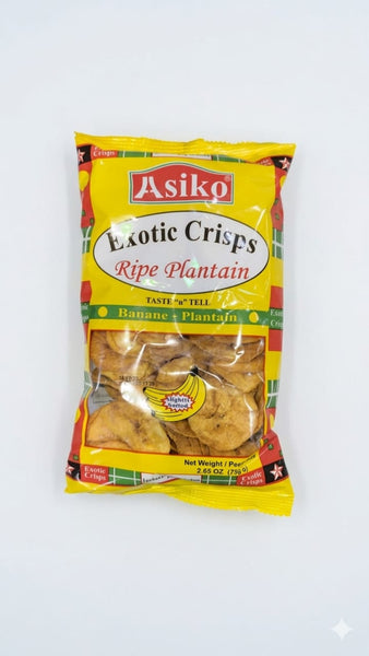 Asiko Exotic Plantain Chips Slightly Salted