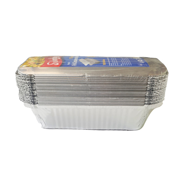 SPLENDORE FOIL CONTAINER WITH LIDS NO. 6A 1/2 PORTION (TFC03) PACK OF 20