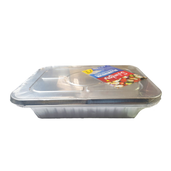 3/4 SIZE-X-LARGE FOIL ROATER WITH FOIL LIDS FDR39 PACK OF 5