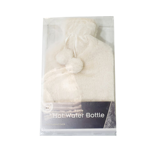 HOT WATER BOTTLE 2L DELUXE PLUSH CO