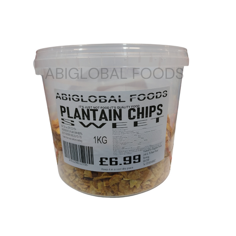 Abiglobal Foods Plantain Chips Bucket Sweet Flavour