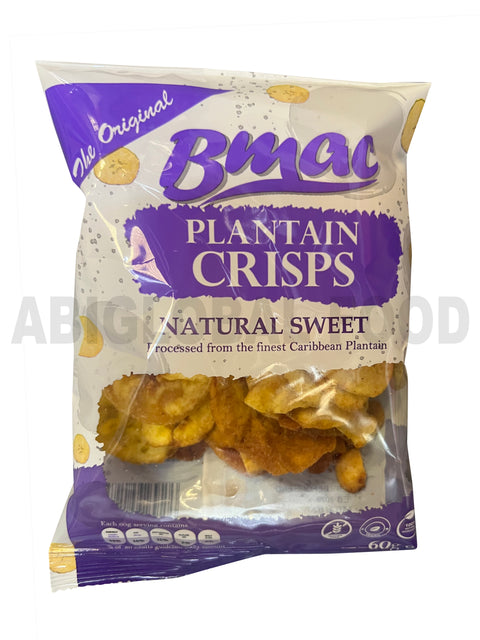 Bmac Plantain Crisps Natural Sweet Flavour