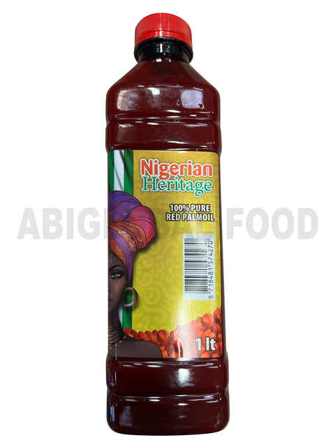 Nigerian Heritage 100% Pure Red Palm oil - 1 LTR