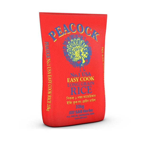 PEACOCK EASYCOOK RICE 40kg