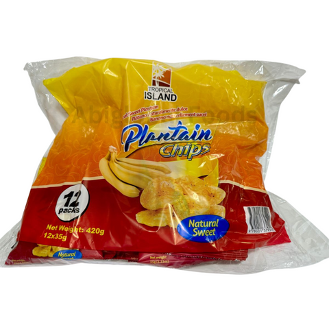 Tropical Island Plantain Chips Natural Sweet