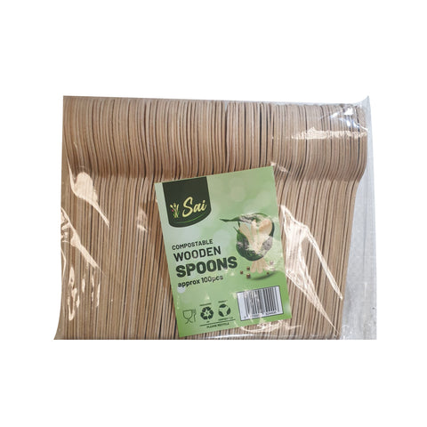 WOODEN SPOONS - BIRCHWOOD	PACK OF 100