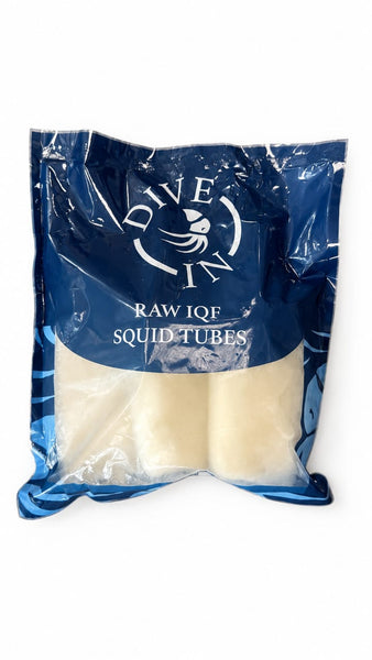 FROZEN Raw IQF SQUID TUBES