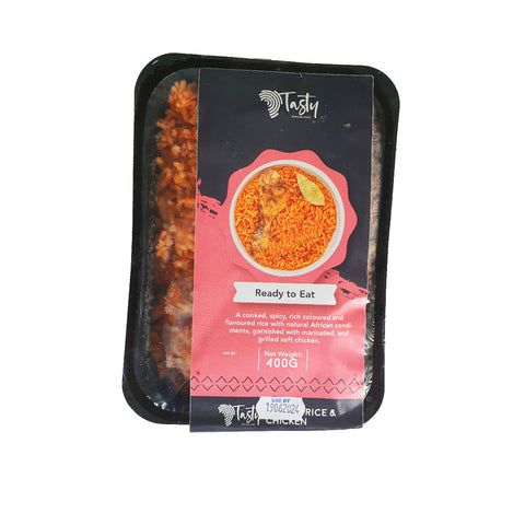 TASTY JOLLOF RICE AND CHICKEN 400g