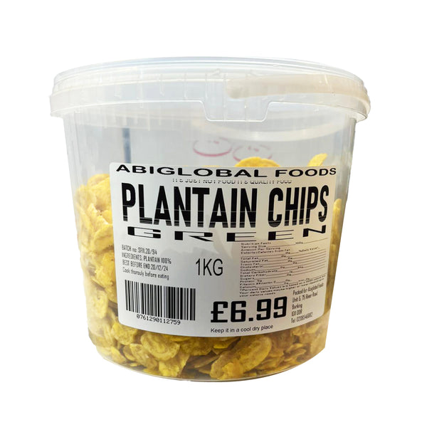 Abiglobal Foods Plantain Chips GREEN 1KG